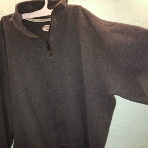 Quarter zip grey sweater